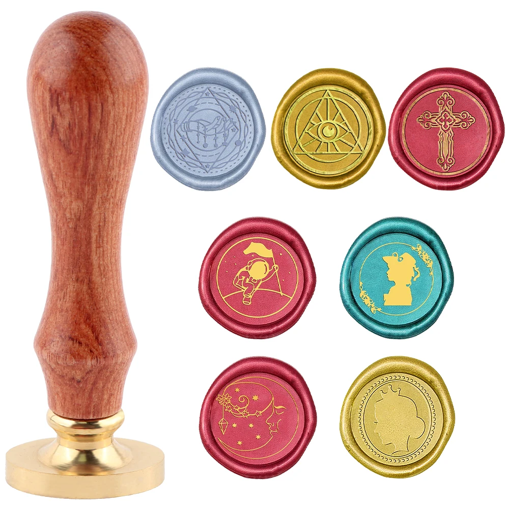 Wax Seal Stamp Set - مجموعة ختم الشمع 1 رأس ختم
