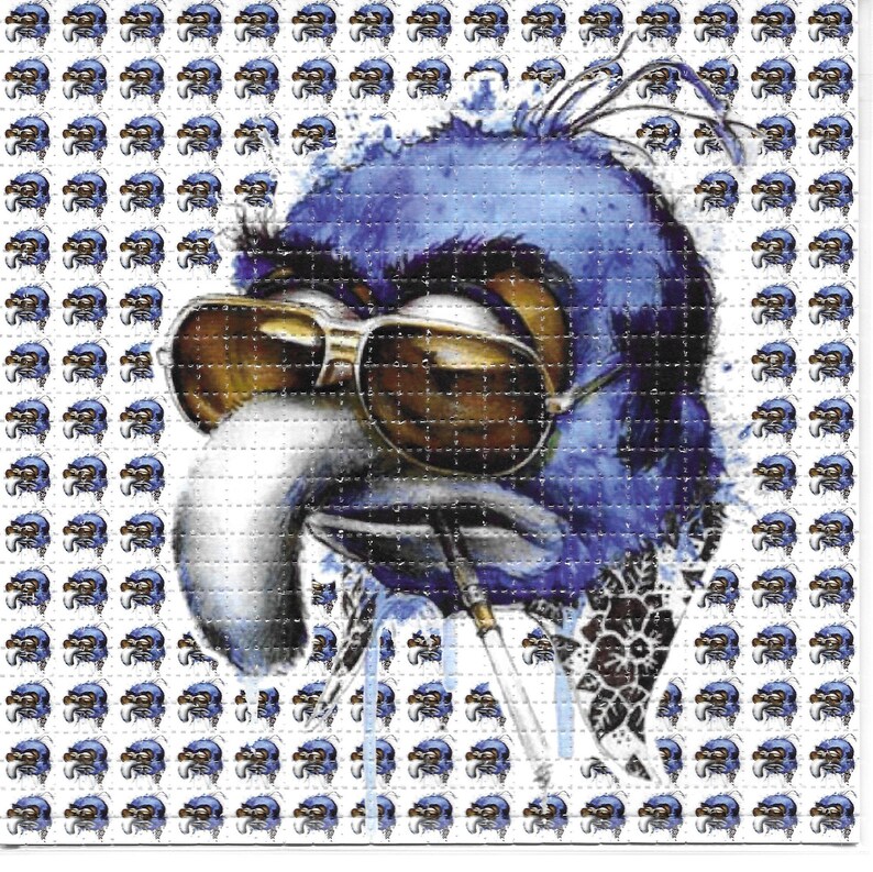 الأزرق الطيور أنيمي LSD الحمض  - مراجعة Ink Blotter Paper وسعره