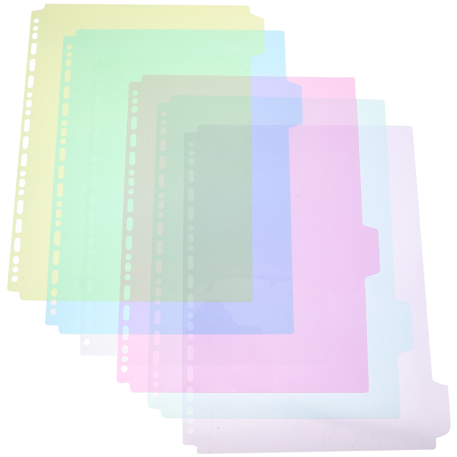 6 قطع من فواصل الملفات ذات الع - مراجعة Tab Divider A4 وسعره