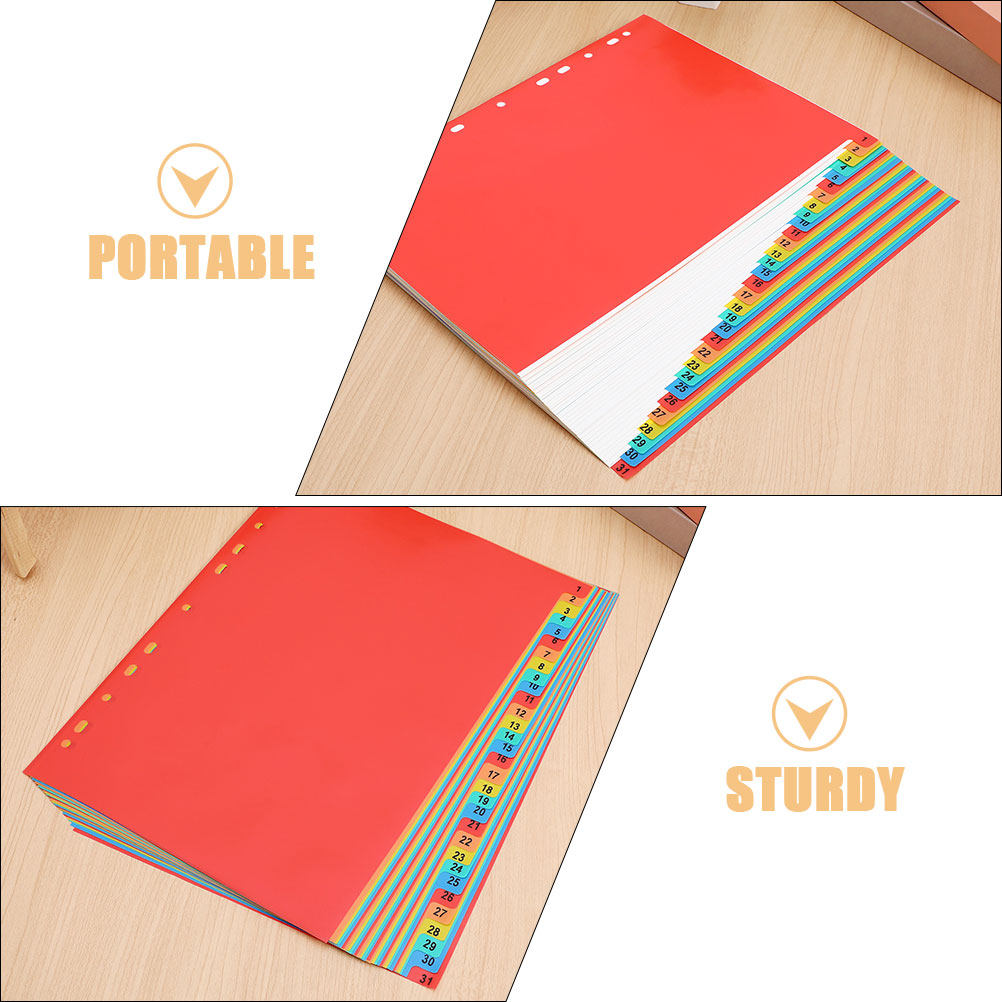 مجموعتان من فواصل الفهرسة A4 ا - مراجعة Tab Divider A4 وسعره